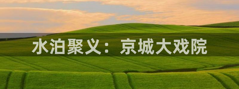 泡泡影视在线看：水泊聚义：京城大戏院